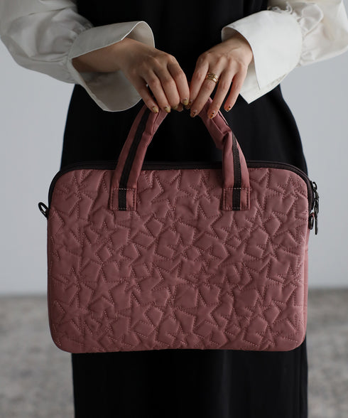 【雑誌掲載】星柄PC ハンドバッグポーチセット 12-1007